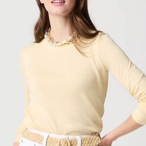 J Crew Factory Yellow Cotton Teddie Sweater - XS